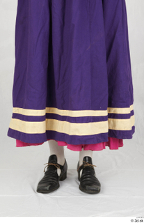  Photos Woman in Historical Dress 92 18th century historical clothing lower body purple skirt 0003.jpg